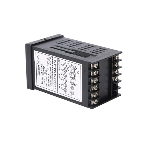 PID Temperature Controller Meter Indicator, Jaybva Digital Universal Thermostat C and Fahrenhe F Display SSR and Alarm Output 40A Solid State Relay and Thermocouple Probe Heat Sink Included - color: PID+40A SSR+Heat Sink+K Sensor