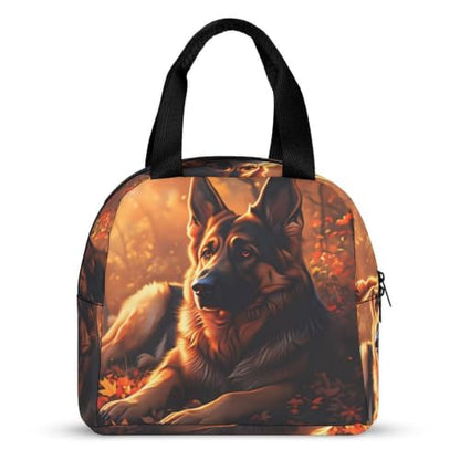 German Shepherd Dog Lunch Bag for Women Men | Insulated Lunch Box Leakproof Food Meal Containers Reusable Foldable 6L Capacity Lunch Tote Bags for Work Picnic Travel - color: style-11