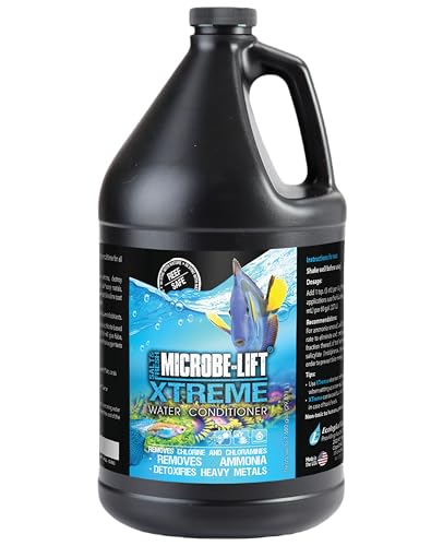 Microbe-Lift Xtreme Water Conditioner Treatment for Aquariums and Fish Tanks, All-in-One Treatment for Freshwater and Saltwater Fish Aquarium, 1 Gallon