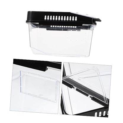 MERRYHAPY Reptile Breeding Box with Ventilation Practical Feeding Container for Snakes Lizards Spiders Pets for Transporting Animals Living Foods