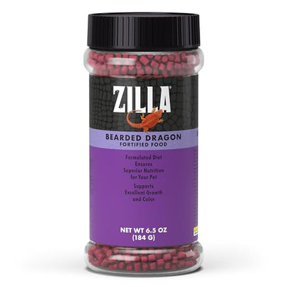 Zilla Bearded Dragon Extruded Food Pellets 6.5 Ounces (Pack of 2) - size: 6.5 Ounce (Pack of 2)
