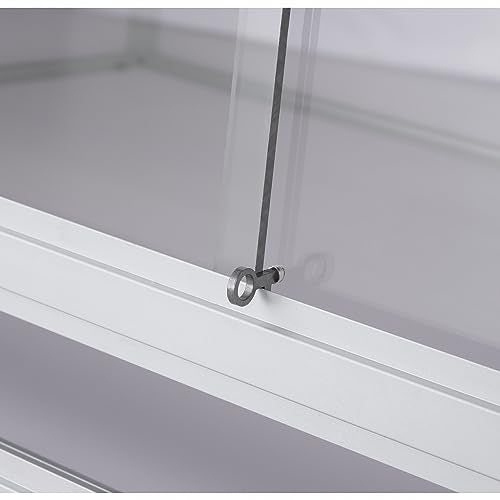 Versatile PVC Reptile Cabinet with Acrylic/PVC Door Options - Large Reptile Terrarium 48 * 24 * 12 inch Ideal for Snake Cage or Multi-Functional Enclosure (12-Inches Height)