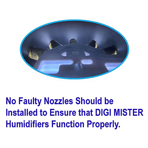 Humidifier Spray Nozzles Compatible with All DIGI MISTER Humidifiers (Pack of 5)