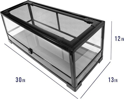 Carolina Custom Cages Terrarium; Easy Assembly (30Lx12Wx12H) - size: 30Lx12Wx12H