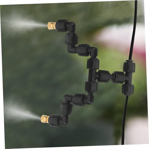 Toyvian Misting Nozzle for Reptile Terrariums Adjustable Spray System for Plant Humidification and Cooling 1/4 Connector Efficient Atomizing Sprayer