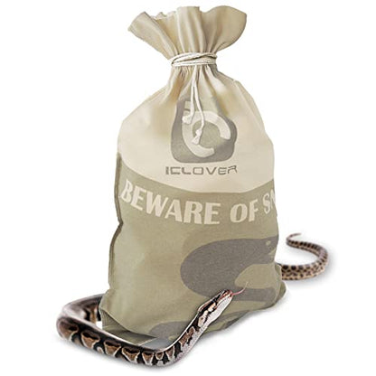 IC ICLOVER Snake Reptile Bag with Drawstring, Rattlesnake Bag for Transport | 20 x 28 Inch, with Sewn Bottom Safe Corners, Snake Bags for Moving Transporting Capturing Hunting Catching Large Reptile Sack