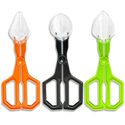 Romansk 3 Pack Reptile Feeding Clamp | Reptile Poop Scoop Reptile Feeding and Cleaning Tool for Gecko Lizard Bearded Dragon and Other Small Animals