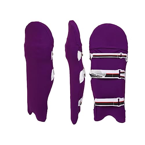 KNK Cricket Batting Pad Covers, Universal Youth and Adult Fit, Pair - color: Purple