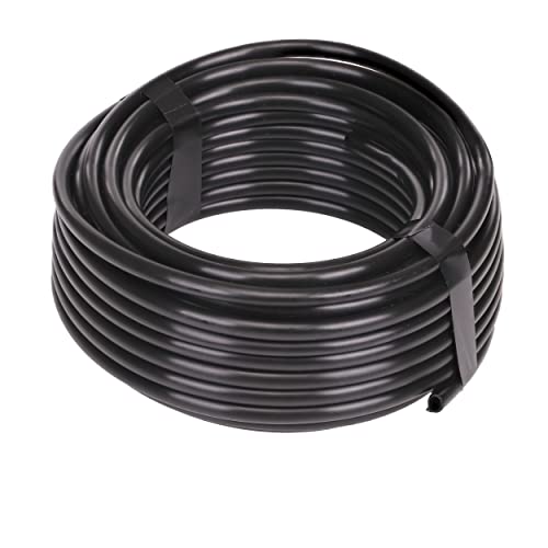 Raindrip 016005P 1/4-Inch Drip Irrigation Supply Tubing, 50-Foot, for Irrigation Drippers, Drip Emitters, and Drip Systems, Black Polyethylene - size: 50 Ft, style: Polyethylene