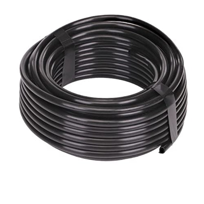 Raindrip 016005P 1/4-Inch Drip Irrigation Supply Tubing, 50-Foot, for Irrigation Drippers, Drip Emitters, and Drip Systems, Black Polyethylene - size: 50 Ft, style: Polyethylene