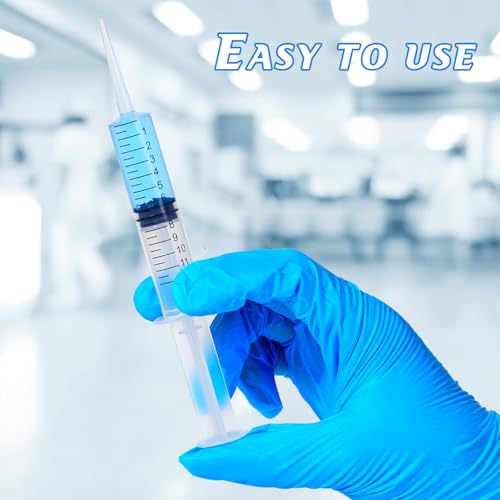 Wisdom Teeth Syringe, 12ml Dental Irrigation Syringe (10 Pack) | Sterile Individually Package with Measurement for Oral Dental Care, Tonsil Stones Removing, Lab, Liquid, Feeding - style: Straight Tip 10 Pack