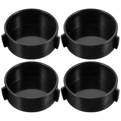 4Pcs Ceramic Reptile Food Bowls and Water Dishes Multi-Function Worm Dish for Lizards Bearded Dragons Terrarium Feeding Accessories