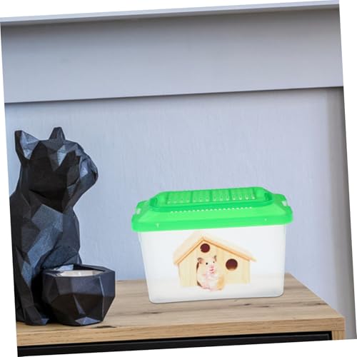 Gatuida Portable Fish Tank Handle Multi-Functional Handheld Aquarium Container for Turtles and Hamsters Lightweight Easy to Clean Optimal Airflow Design Transparent