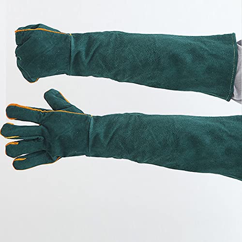 Animal Handling Gloves Bite Proof, 60 cm 23.6 Inch Reinforced Padding Non Scratch for Handling Falcon Dog Cat Bird Reptile Snake Anti Bite Work Gloves Protective Tools