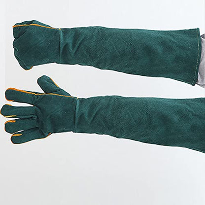Animal Handling Gloves Bite Proof, 60 cm 23.6 Inch Reinforced Padding Non Scratch for Handling Falcon Dog Cat Bird Reptile Snake Anti Bite Work Gloves Protective Tools