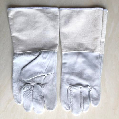 Welding Gloves, MIG/Stick Welding Gloves Premium Hand Protection from Welder and Cutting, Torch Heat, Gauntlet Cuff, Long Sleeve for Tig Welder, Grilling Oven, Green Egg, Stove