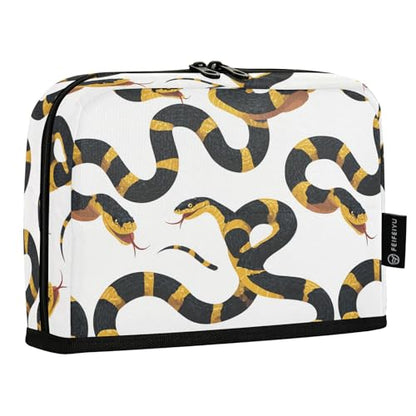 Snake Yellow Black Pencil Case Bag Boys Girls Large Pencil Pouch Pen Holder with Big Capacity For Women Men School Office Supplies