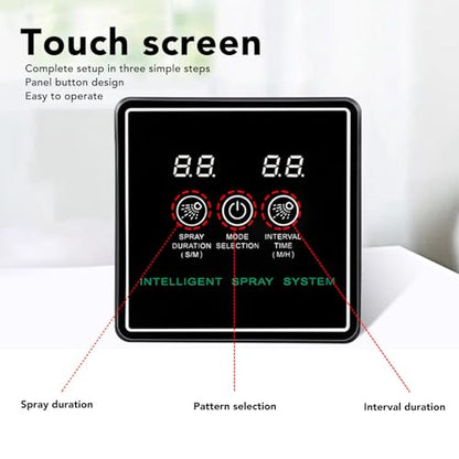 Reptile Sprayer, 360 Degree Adjustable Misting, Smart Timing Spray System, Automatic Humidifier for Terrarium, Rainforest Living Environment with Plants