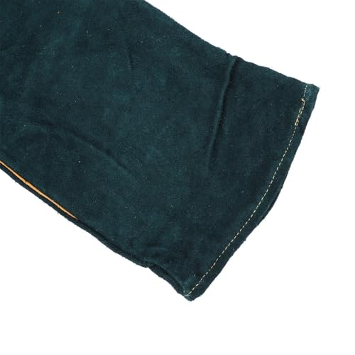 Animal Handling Gloves Thick Cowhide and Canvas 23.62 in Long Dark Green for Dog Cat Bird Lizard Training