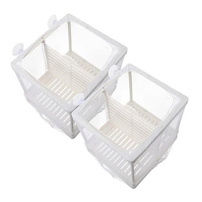 Hemoton Sturdy Fish Tank Isolation Board 2pcs Box Mesh for Aquarium Breeding and Reptile Nursery