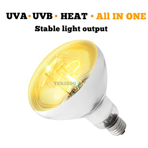100W UVB UVA Heating Lamp Self-Ballasted Bulb Full Spectrum Basking Spot Light lamp for Reptile and Amphibian