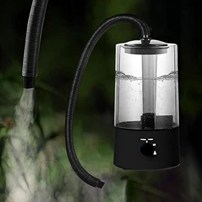 Reptile Humidifier Mister, 4L Top Fill Terrarium Fogger with Extension Hose, 25W Adjustable Mist for Reptile and Amphibian Habitats
