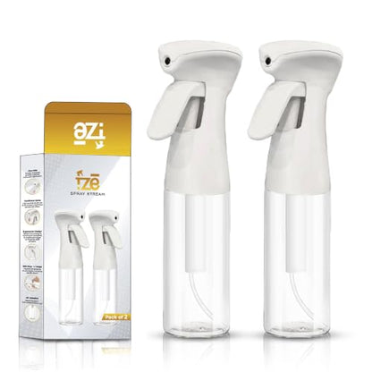 FZE® Continuous Spray Bottles 2 pack (10 Oz/300ml) with Ultra Fine Mist for Hair spraying, Watering Plants, Durable Solution and Your Go-To Kitchen Companion for Everyday Use