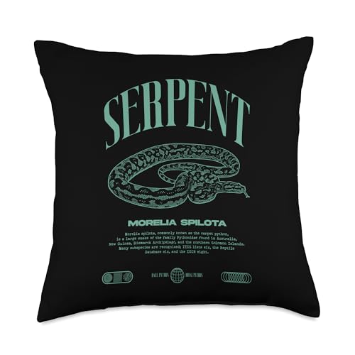 Carpet Python Modern Reptile Keeper Streetwear Throw Pillow - size: 18x18