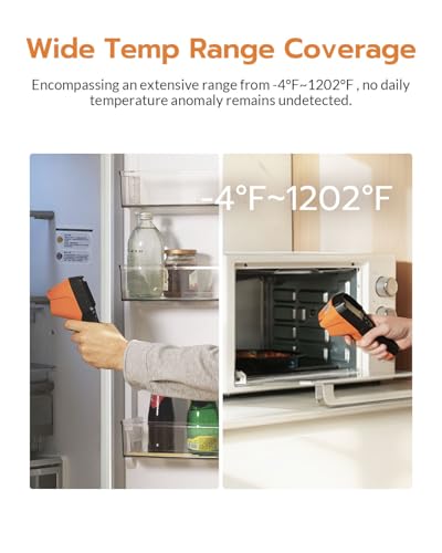 GT14S Thermal Imaging Camera with Edge Enhancement, Thermometer Mode | Infrared Camera -4°F to 1202°F Range, 240g Compact Design, 25Hz Image Frequency, 14H Runtime for HVAC/Home Inspection