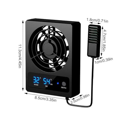 Fan for Reptile Enclosure Low Noise Efficient Vent Fan | Cooling Fan for Reptile Tank for Reptiles, Snakes, Rainforest Terrariums, Vivariums, Dragons, Lizards - size: B: (℃)