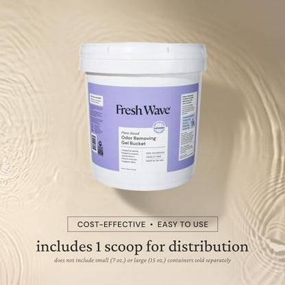 Fresh Wave Odor Eliminator Gel Bucket, 248 oz. Lavender Refill | EPA Safer Choice rated, No parabens or harsh chemicals, Refills up to 16 large gel jars, Pet-safe room deodorizer - size: 248 Fl Oz (Pack of 1)