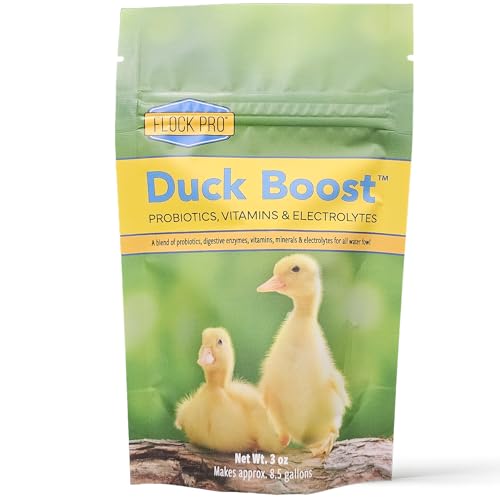 Duck Boost Probiotic - Probiotics, Vitamins, Minerals and Electrolytes for Chickens | Duck Vitamins and Supplements for All Poultry - 3oz - size: 3oz