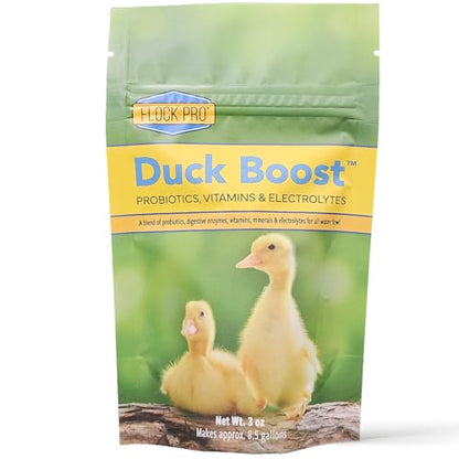 Duck Boost Probiotic - Probiotics, Vitamins, Minerals and Electrolytes for Chickens | Duck Vitamins and Supplements for All Poultry - 3oz - size: 3oz