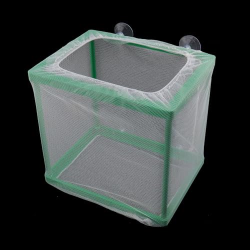 Xiaoyztan Aquarium Breeder Box with Suction Cup for Baby Fish | Plastic mesh breeder box for isolating baby fish in aquariums - size: 6.3"L x 5.51"W x 5.9"H