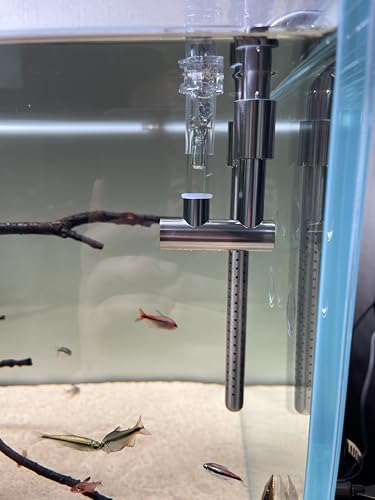 Stainless Steel Lily Pipe Set – Premium Inflow & Outflow with Detachable Skimmer – Fish & Shrimp Safe, Easy Maintenance (17mm for 16/22mm (5/8'' i.d.) tubing)