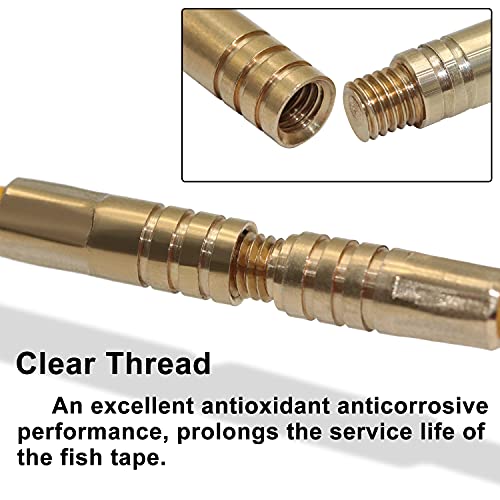 11FT Fiberglass Wire Running Kit, Cable Running Rods with 5 Attachments | Fiberglass Electrical Wire Running Rods, 11FT Non-Conductive Pulling Kit with 5 Interchangeable Heads, Carrying Case - size: 11FT-10 Rods