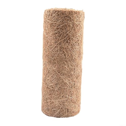 Natural Coconut Palm Mat Liner for Hanging Baskets Planters Terrariums Cuttable Coir Floor Mat Reptile Habitat Garden Decor 20x100cm(20 x 100cm) - size: 20 x 100cm