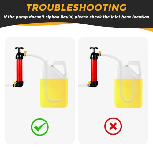 Multifunctional Manual Siphon Pump for Water, Fuel, Oil and Other Fluids