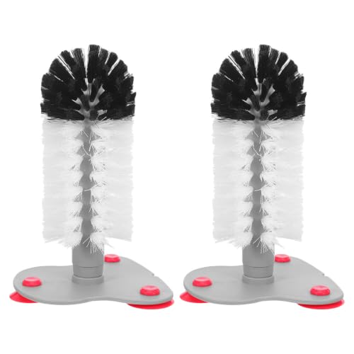 SOIMISS 2pcs Turtle Cleaning Brush with Suction Cup for Tank, Abs Material Reptile Shell Scrubber, Gentle Exfoliating Turtle Brush for Terrarium and Tortoise Shell Dirt Removal