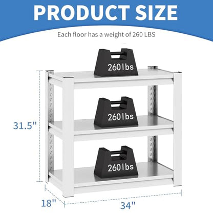 3-tier Metal Fish Tank Stand for 30 Gallon Long Aquarium,31.5"*18"*34" | Rack Shelves,heavy duty Steel Aquarium Stand 20 Gallon,Reptile Terrarium Stand,Reptile Tank Stand,Breeder Tank Stand - color: White