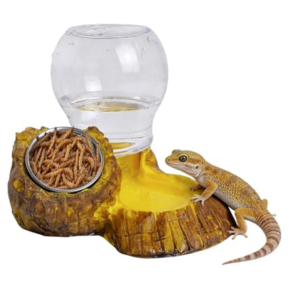 Reptile Water Dish Reptile Drinking Feeding Dish | Snake Food and Water Bowl for Turtle Tortoise Bearded Dragon Snake Lizard Chameleon Leopard Gecko Terrarium Enclosure