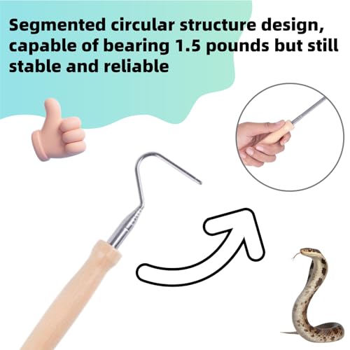 Retractable Hook Professional Telescopic Tool Adjustable Snake Hook | For Herpetologists, For Wildlife Experts