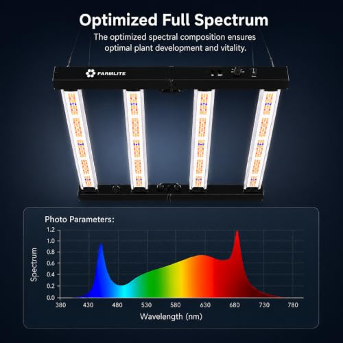 LED Grow Lights for Indoor Plants Full Spectrum Growing Light Bar Plant Hanging Growing Lamps Seedling Daisy Chain Dimmable - size: 260watts