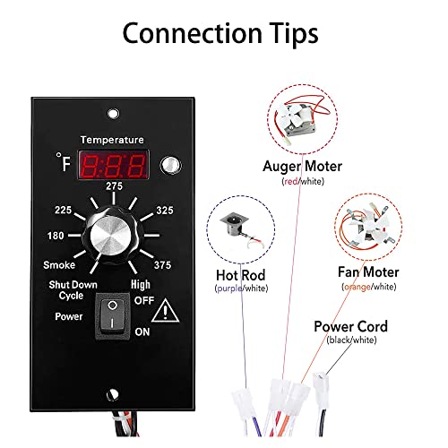 Digital Thermostat Pro Controller Compatible with Traeger Wood Pellet Grills, Traeger Grill Replacement Parts Upgrade Control Board Panel Temperature Thermometer, with RTD Probe Sensor