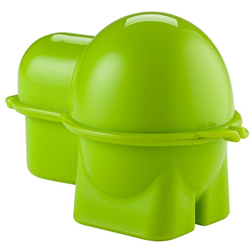 Hutzler 399GR Snack Container, Egg To-Go, Green - color: Egg To-Go, Green