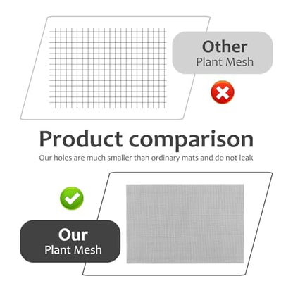 20PCS Plastic Mesh, Sturdy Plastic Grid, Non-Slip Mesh for Plant Pots, Prevent Soil Loss, DIY Drainage Net, Suitable for Screen Window, Vent, Cage, Filter, Garden
