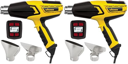 Wagner Spraytech 0503070 FURNO 700 Digital Heat Gun, 2 Nozzles & Temperature Setting Ranging 125áµ’F to 1300áµ’F, Electric Heat Gun for Paint Removal, Bending PVC, Crafts and More (Pack of 2) - size: FURNO 700 (Pack of 2)