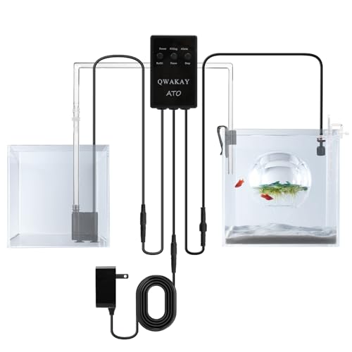 Auto Top Off System Aquarium - Smart Automatic ATO System for Saltwater | Water Level Controller Kit for Fish Tank Aquarium (with Submersible Pump)