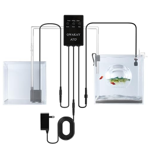 Auto Top Off System Aquarium - Smart Automatic ATO System for Saltwater | Water Level Controller Kit for Fish Tank Aquarium (with Submersible Pump)