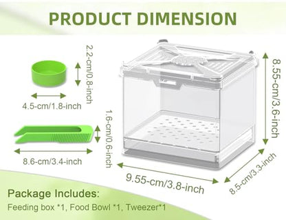 Cricket Keeper - Multi Purpose Insect Habitat for Crickets | Dubia Cockroaches, breadworms, and Silkworms, with Ventilation and Breathability (No Assembly Needed) (Transparent) - color: transparent